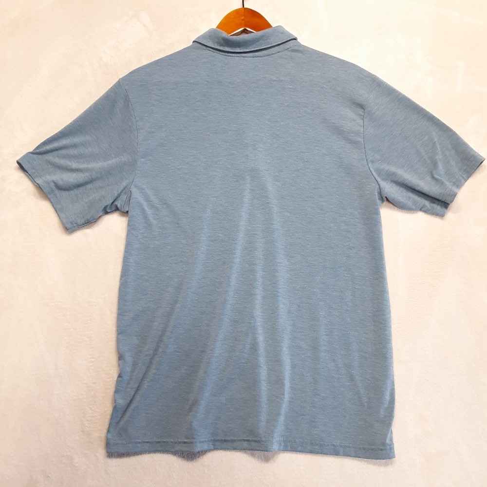 Huk Mens Waypoint Performance Polo Medium Blue Chest Pocket - Picture 2 of 8